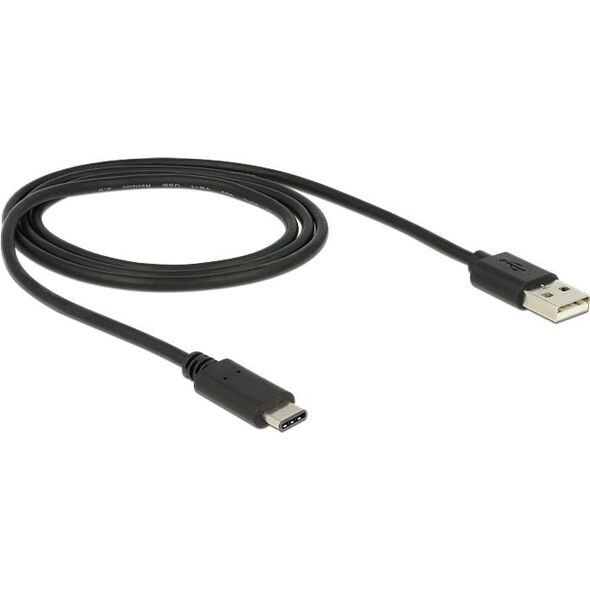 Kabel USB Delock USB-A - 1 m Czarny (83600) 771584 4043619836000