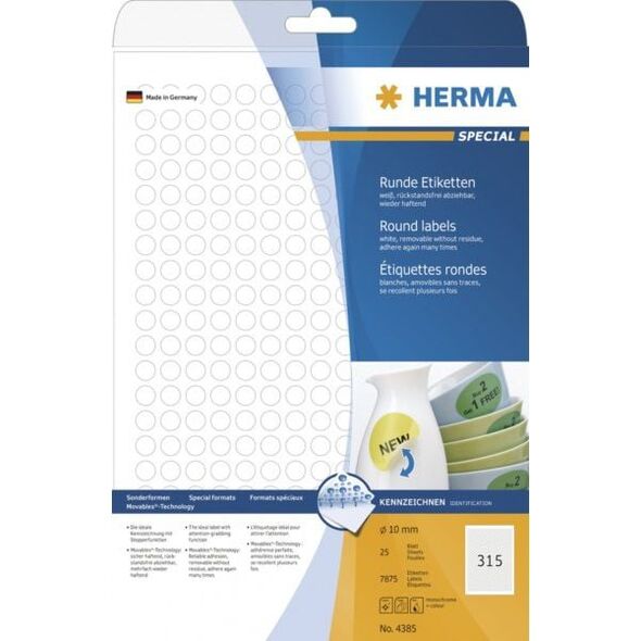 Herma Etykiety samoprzylepne (4385) 785253 4008705043854