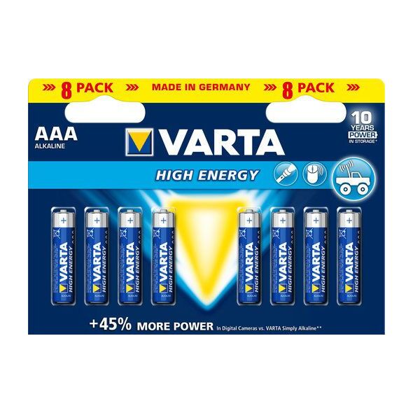 Varta Bateria High Energy AAA / R03 8 szt. 776508 4008496559787