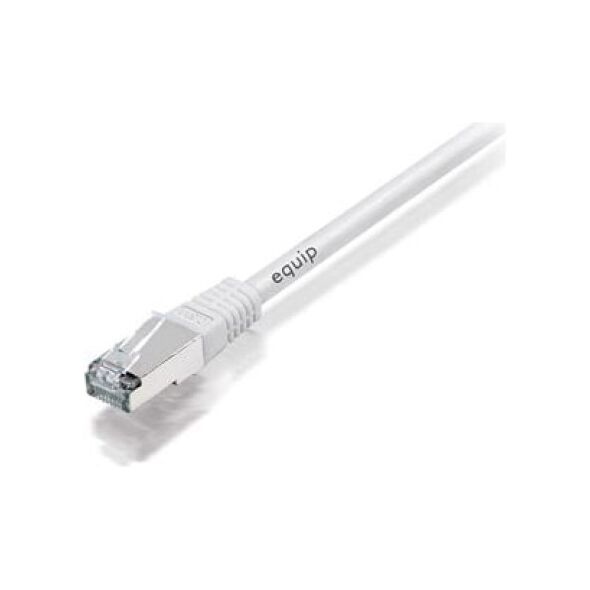 Equip Patchcord, S/FTP, Cat6A, PIMF, HF, 0.5m, biały (605617) 792472 4015867136287