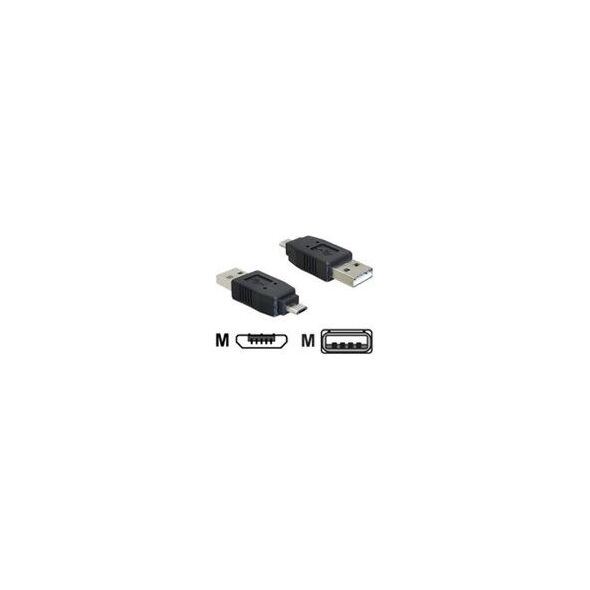 Adapter USB Delock microUSB - USB Czarny  (65036) 794545 4043619650361