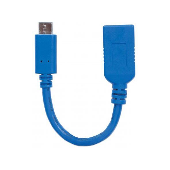 Adapter USB Manhattan USB-C - USB Niebieski  (353540) 798532 766623353540