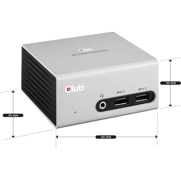 Stacja/replikator Club 3D SenseVision 4K Mini Docking Station USB 3.0 (CSV-3104D) 828045 8717249401261