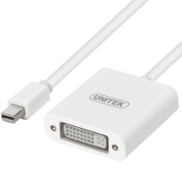 Adapter AV Unitek DisplayPort Mini - DVI-I biały (Y-6326WH) 833839 4894160009609