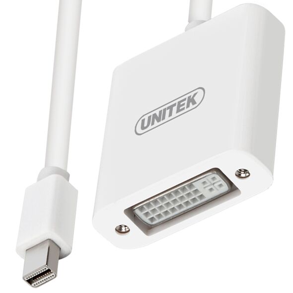 Adapter AV Unitek DisplayPort Mini - DVI-I biały (Y-6326WH) 833839 4894160009609
