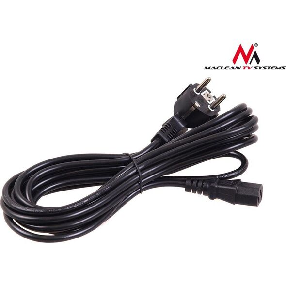 Kabel zasilający Maclean MCTV-801 3-pin 5m wtyk EU 869041 5902211102366