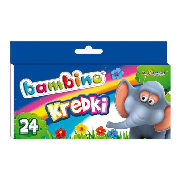 Bambino Kredki BAMBINO, 24 kolory, licencja BAMBINO 878845 5903235000218