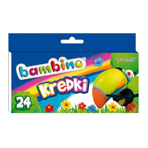 Bambino Kredki BAMBINO, 24 kolory, licencja BAMBINO 878845 5903235000218