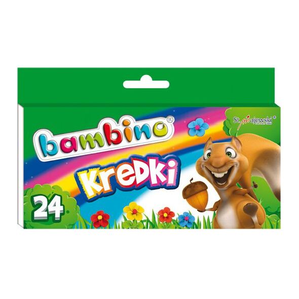Bambino Kredki BAMBINO, 24 kolory, licencja BAMBINO 878845 5903235000218