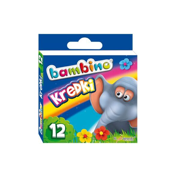 Bambino Kredki BAMBINO, 12 kolorów, licencja BAMBINO 878863 5903235000225