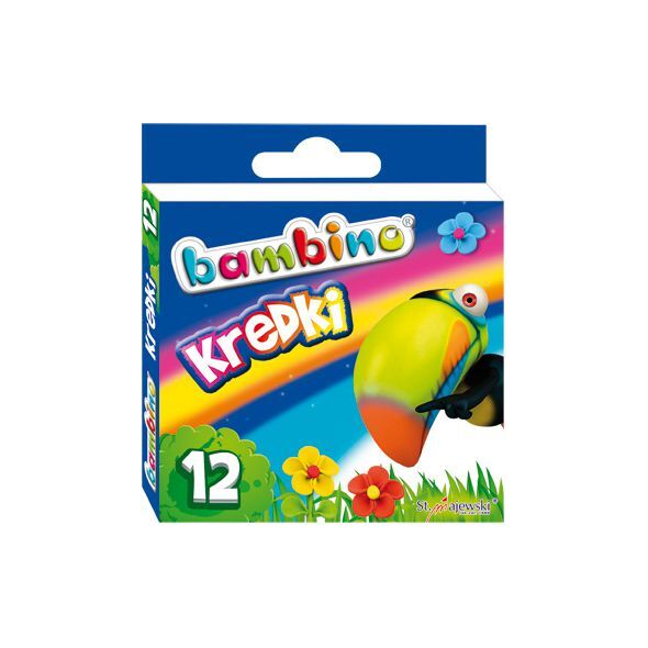 Bambino Kredki BAMBINO, 12 kolorów, licencja BAMBINO 878863 5903235000225