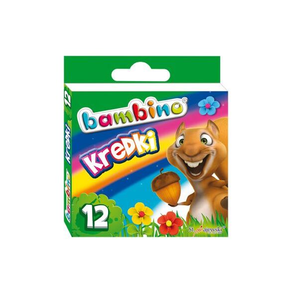 Bambino Kredki BAMBINO, 12 kolorów, licencja BAMBINO 878863 5903235000225