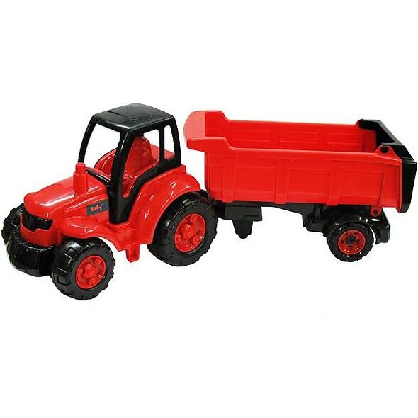 Polesie 0445 "Mistrz", traktor duży z naczepą w siatce - 0445 POLESIE 883017 4810344010445