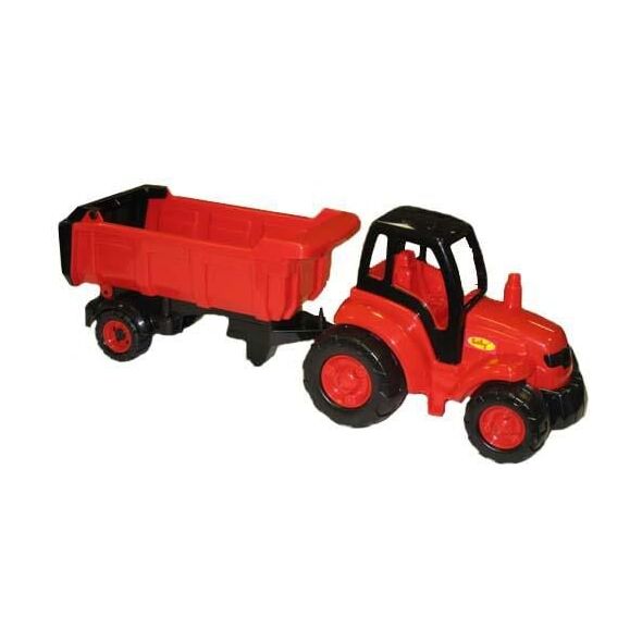 Polesie 0445 "Mistrz", traktor duży z naczepą w siatce - 0445 POLESIE 883017 4810344010445