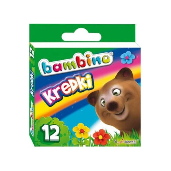 Bambino Kredki BAMBINO, 12 kolorów, licencja BAMBINO 878863 5903235000225