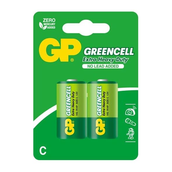 GP Bateria Greencell C / R14 2 szt. 853894 4891199000102