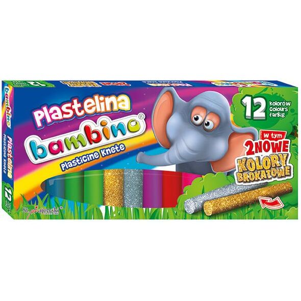 Bambino Plastelina 12 kolorów 919693 5903235001710
