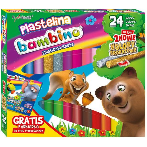Bambino Plastelina 24 kolory 919797 5903235001901