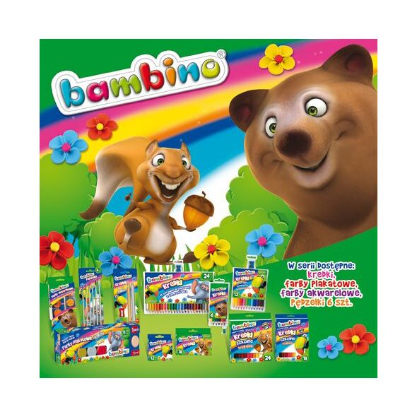 Bambino Plastelina kwadratowa 18 kolorów 919801 5903235001895
