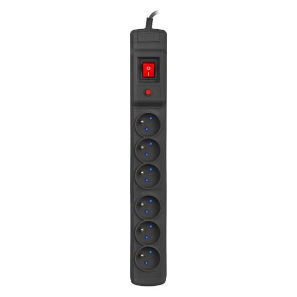 Listwa zasilająca Armac Multi M6 przeciwprzepięciowa 6 gniazd 4.5 m czarna (M6/45/CZ) 922991 5904722193130