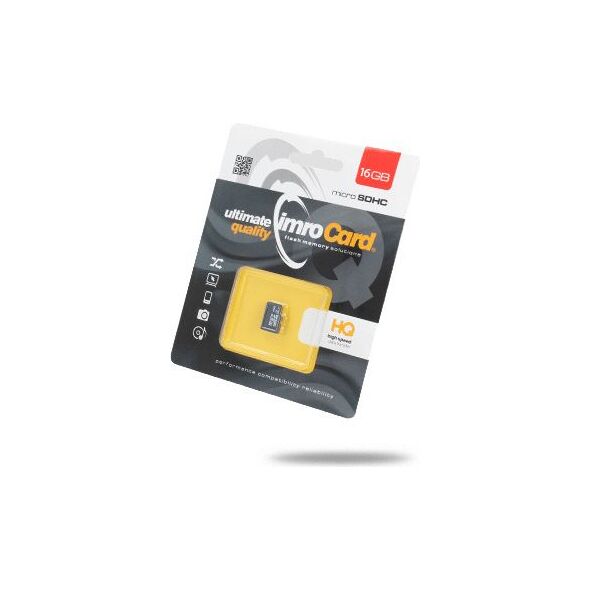 Karta Imro MicroSDHC 16 GB Class 10 UHS-I/U1  (KOM000669) 923523 5902768015034