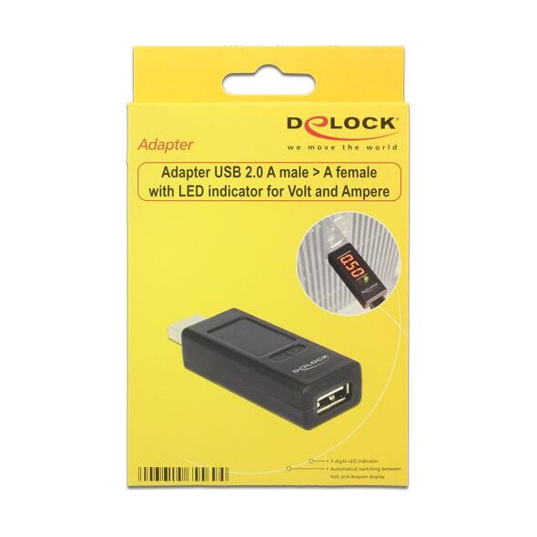 Adapter USB Delock USB - USB Czarny  (65569) 936418 4043619655694