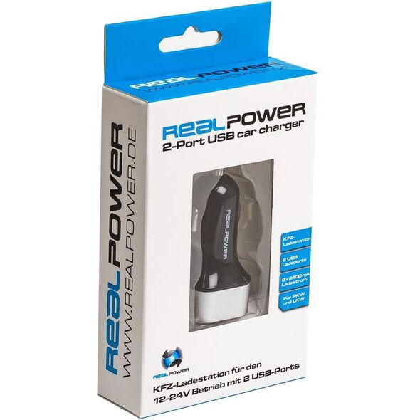 Ładowarka Realpower 2x USB-A 2.4 A  (176635) 945119 4040895766359