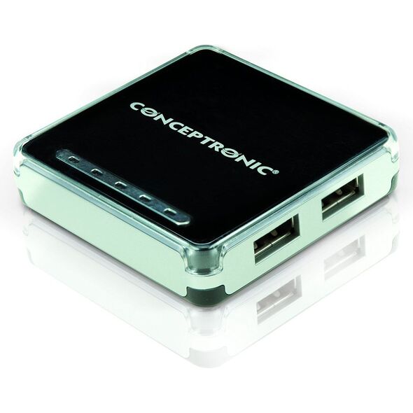 HUB USB Conceptronic 4 porty USB Czarny (C4PUSB2) 940597 8714909019156