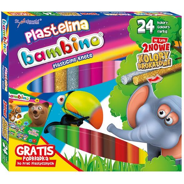 Bambino Plastelina 24 kolory 919797 5903235001901