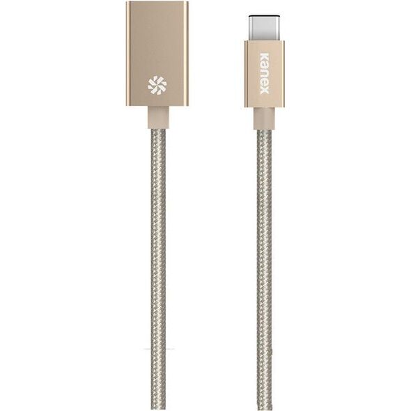 Kabel USB Kanex USB-A - USB-C 0.21 m Złoty (KU3CAPV1-GD) 942612 814556019528