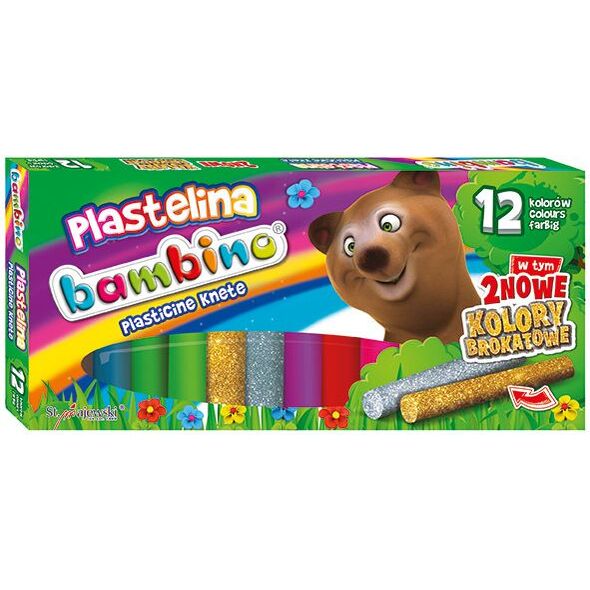 Bambino Plastelina 12 kolorów 919693 5903235001710