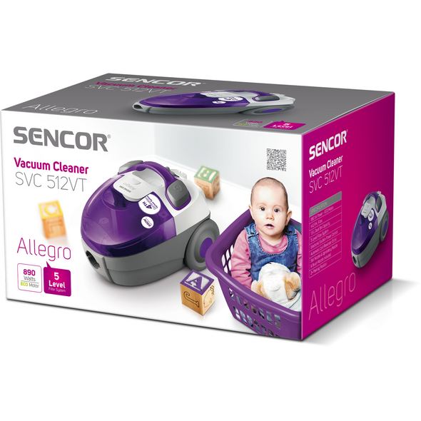 Odkurzacz Sencor SVC 512VT 1006306 8590669163700