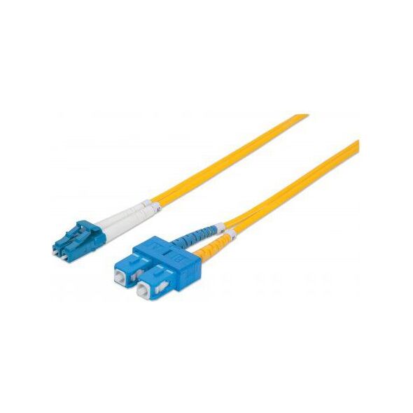 Intellinet Network Solutions Kabel światłowodowy LC - SC 5m Żółty (473729) 1009260 766623473729