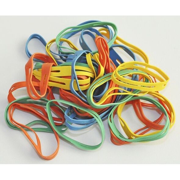 Q-Connect GUMKI KRZYŻOWE Q-CONNECT, 0,1KG, ŚREDNICA 50MM, MIX KOLORÓW KF14678 960523 5705831146785
