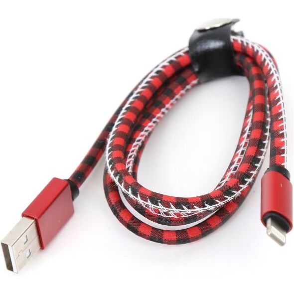 Kabel USB Platinet USB-A - Lightning 1 m Czerwony (PUCLCIP1R) 1064974 5907595435925