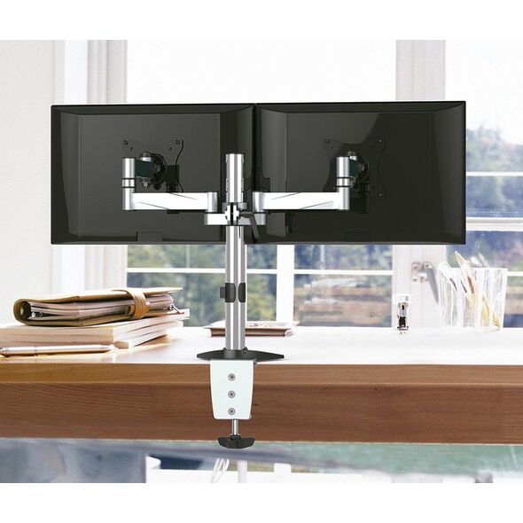 Maclean Uchwyt biurkowy na 2 monitory 13" - 27" (MC-714) 1070466 5902211104186