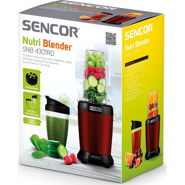 Blender kielichowy Sencor SNB 4301RD 1073383 8590669198504