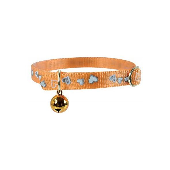 Zolux Obroża odblaskowa "Serce" 30cm – kol. pomarańczowy 1103673 3336026702756