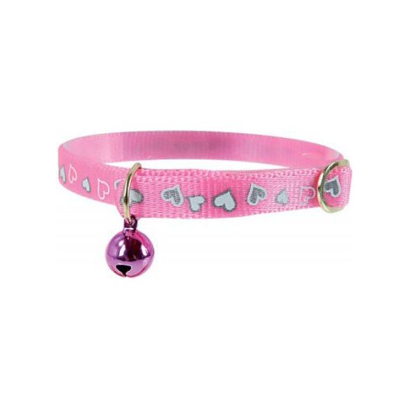 Zolux Obroża odblaskowa "Serce" 30cm – kol. różowy 1103675 3336026702763
