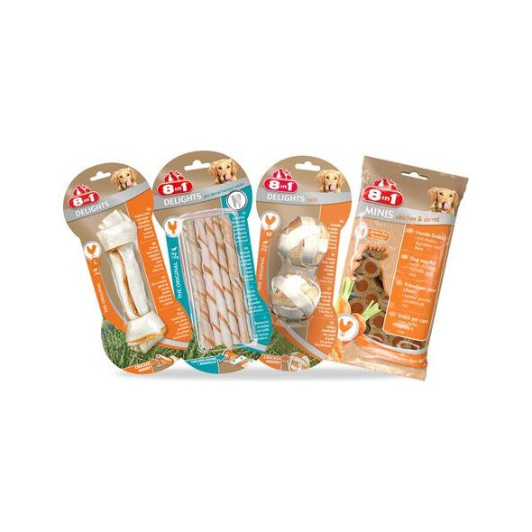 8in1 Przysmak Fillets Pro Skin & Coat S 80g 1104221 4048422112419
