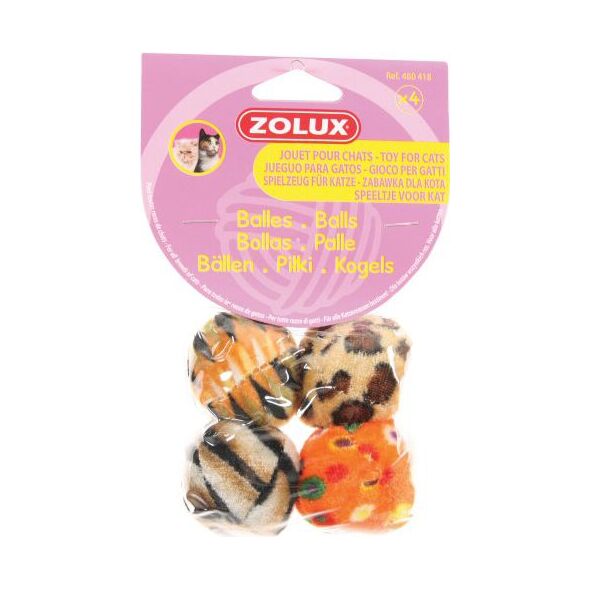 Zolux Zestaw 4 piłek wielokolorowych 1106604 3336024804186