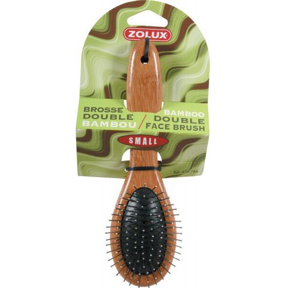 Zolux Szczotka podwójna "Bamboo" - mała 1106857 3336024707661