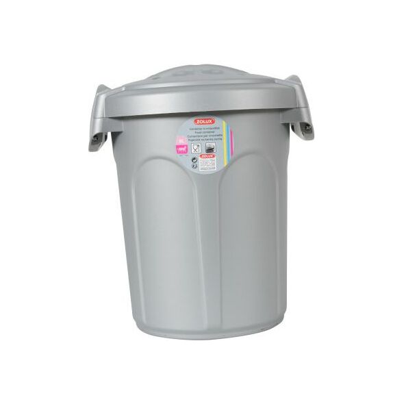 Zolux Pojemnik na żywność Jerry 8 l 24x27x31 cm kol. szary 1107415 8003507702509