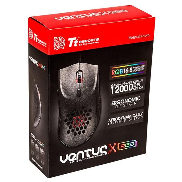 Mysz Tt eSPORTS Ventus X RGB  (MO-VXO-WDOOBK-01) 1116349 841163065969