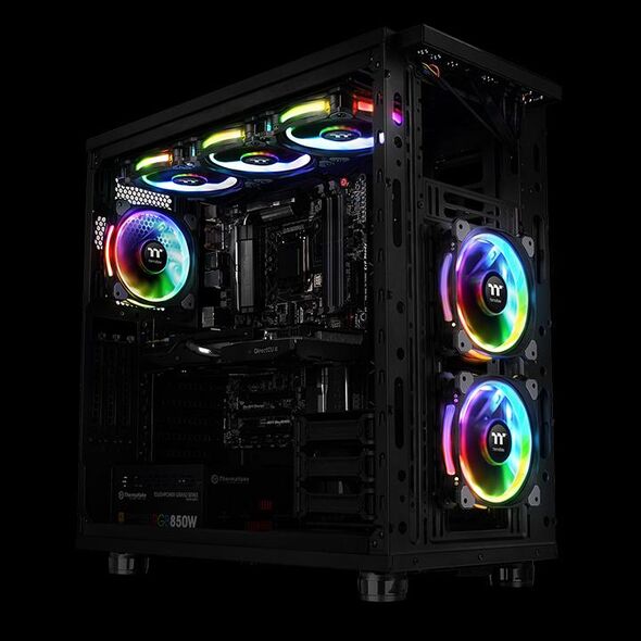 Wentylator Thermaltake Riing Plus 12 LED RGB 3-pack + Hub (CL-F053-PL12SW-A) 1125552 4717964407856