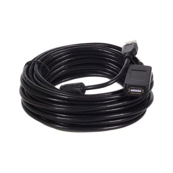 Kabel USB Maclean USB-A - USB-A 10 m Czarny (MCTV-757) 1132838 5902211103110