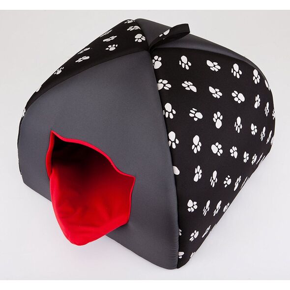 Hobbydog Budka Igloo - Czarny w łapki R2 1140391 5902052045693
