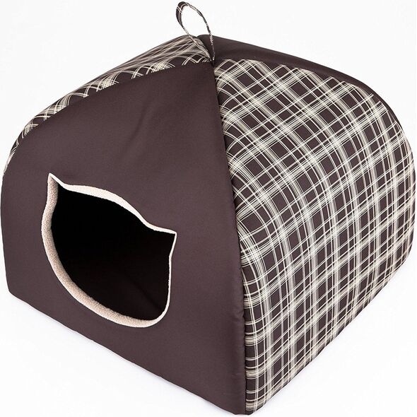 Hobbydog Budka Igloo - Brąz w kratkę R1 1140393 5902052045723