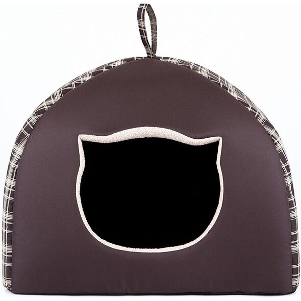 Hobbydog Budka Igloo - Brąz w kratkę R1 1140393 5902052045723