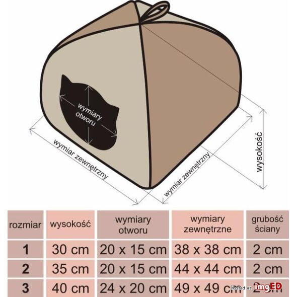 Hobbydog Budka Igloo - Beż w łapki R1 1140398 5902052045778